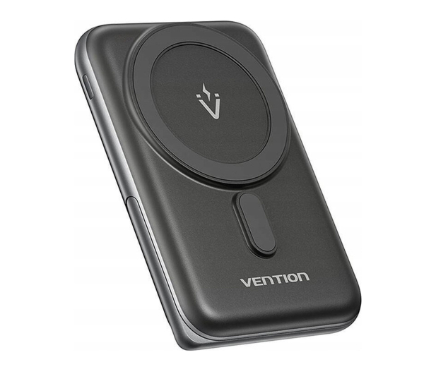 Vention Bezprzewodowy magnetyczny powerbank 20W PD 10000 mAh czarny - 1543375 - zdjęcie